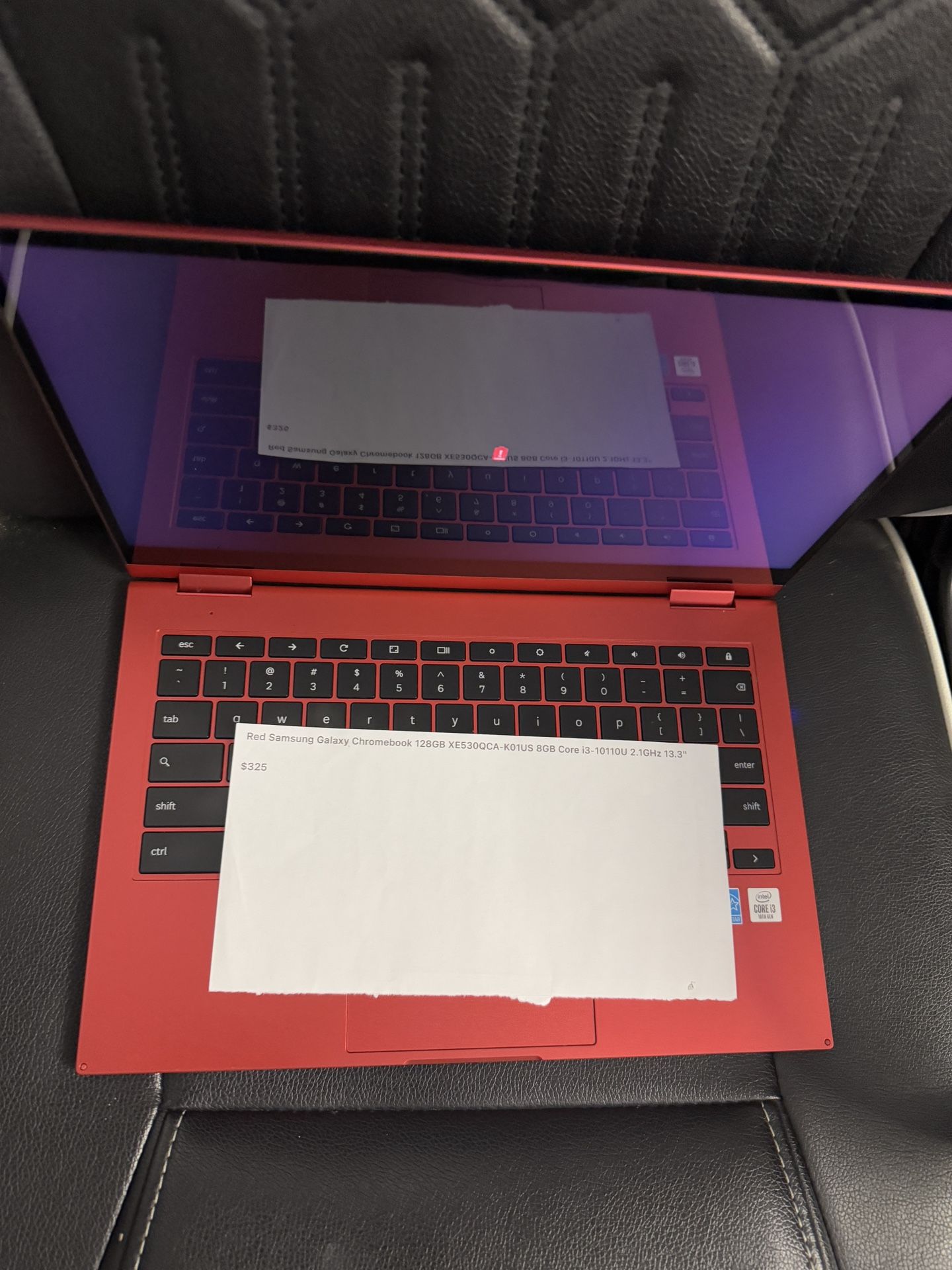 Red Samsung Galaxy Chromebook 128GB XE530QCA-K01US 8GB Core i3-10110U 2.1GHz 13.3"