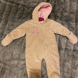 Baby Girl 6-9mths Fleece Jumpsuit