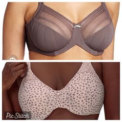 2 Bali Full Coverage minimizer Underwire Bras 42D Rum Raisen discontinued color