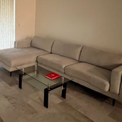 Grey Couch And Coffee Table
