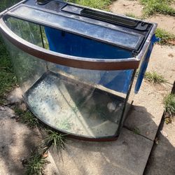 Bowed Aquarium Fish Tank or Heater or Filter