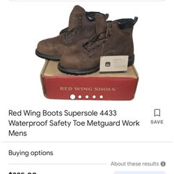 Red Wing Boots Size12USA Model Number 4433