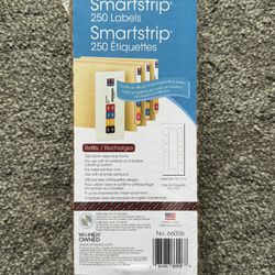 Smead SmartStrip Printable Labels (250 Count), Open Box