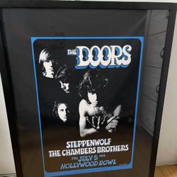 THE DOORS Concert Poster 1968 20th Anniversary Hollywood