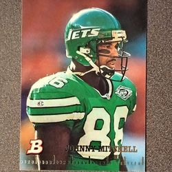 1994 Bowman Topps Johnny Mitchell New York Jets NY #299 Football Card Vintage Collectible Sports NFL