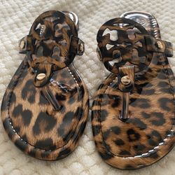 Tory Burch Leopard Sandals Size 8.5 NEW
