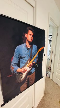 John Mayer cloth poster