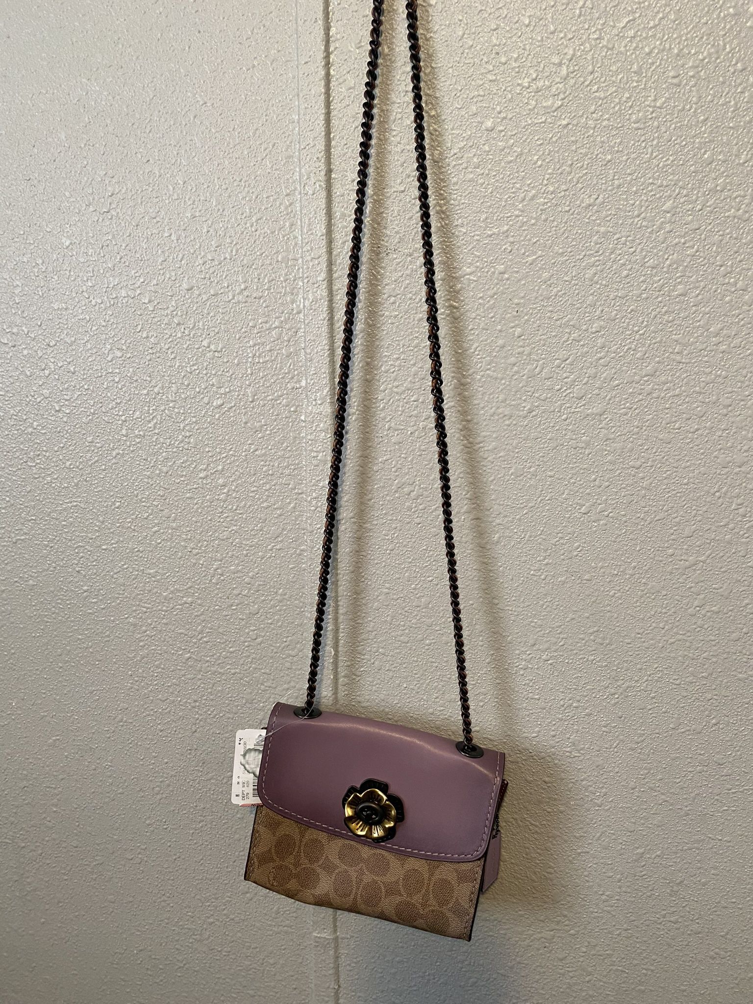 New small coach purse can fit keys phone cards and cash $125