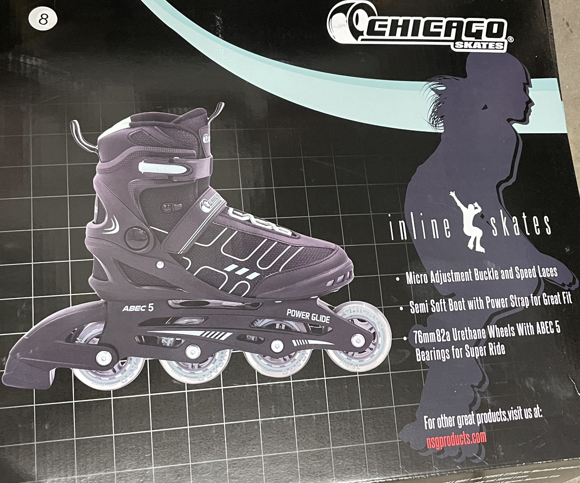 Women Inline Skates Size 8