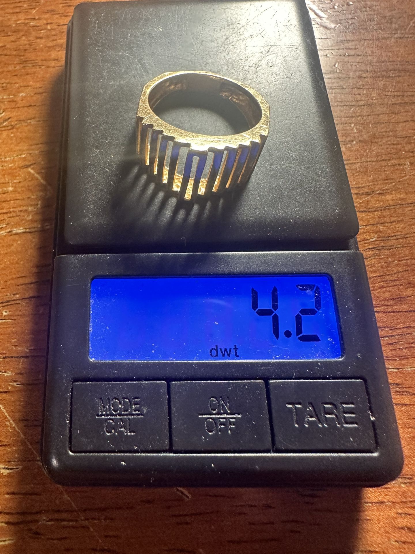 Vintage Man Ring 14 Kt Gold 4.2 Grams 