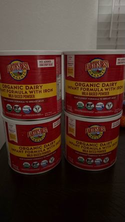 Earth's Best Organic Infant Formula with Iron – 4 Cans