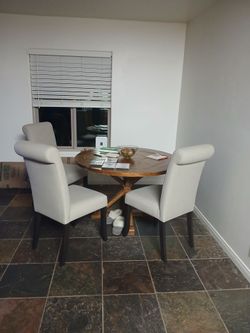 IKEA  upholstered dining chairs