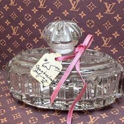 Vintage cut glass perfume bottle, possibly from Czechoslovakia *Minor Chip* 