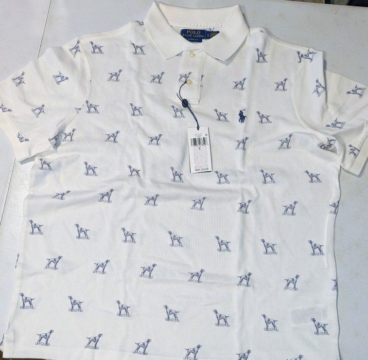 New men's polo Large Short Sleeve Collared Shirt