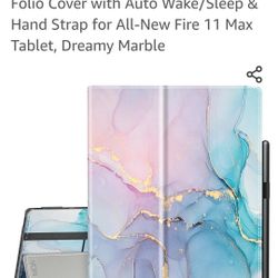 Kindle Fire 11 , 2023 Tablet Cover Dreamy Marble