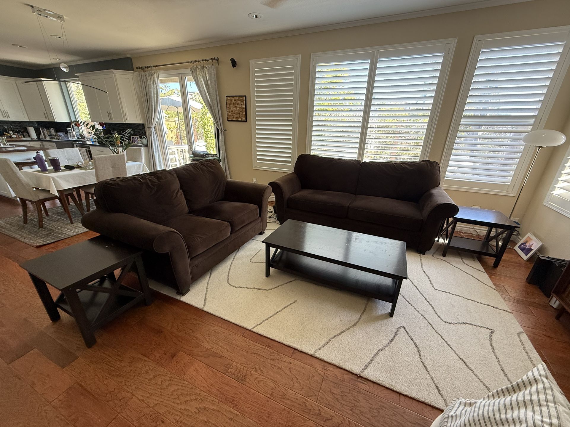 Couch, Loveseat, Coffee Table & Two End Tables