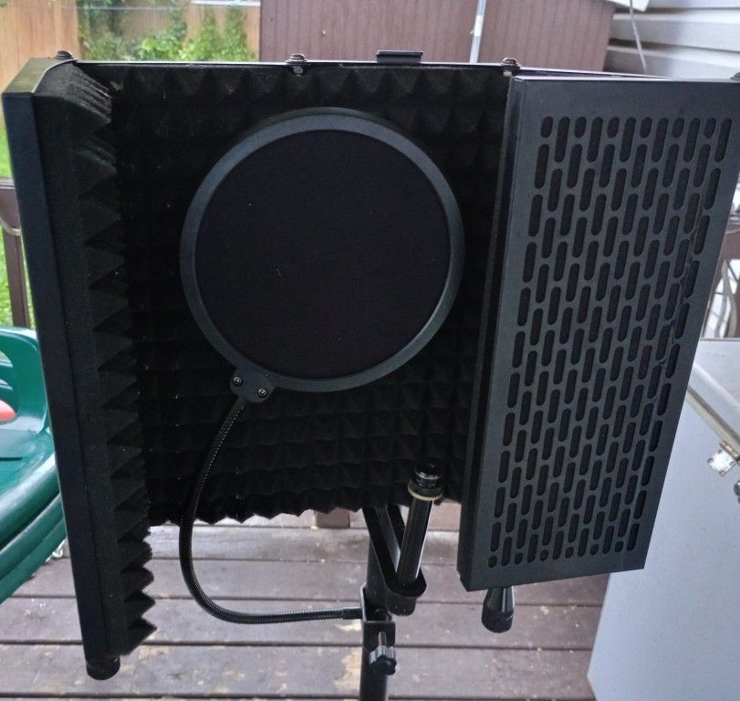 Codn Recording Microphone Isolation Shield Kit with Mic Stand Pop Filter