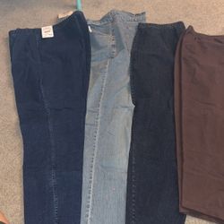 Women’s Jean Pants & Brown Pant Leggings Sz.18-20