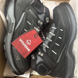 Wolverine Soft Toe Work Boots Size 9