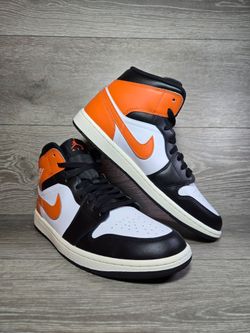 Air Jordan 1 Retro Mid "Shattered Backboard" Sneakers DQ8426 801 Mens Size 11 Brand New