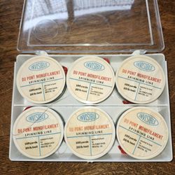 Du Pont Invisible Monofilament Spinning Line 6 in a Case