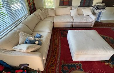 Sofa 8’8” long both sides.