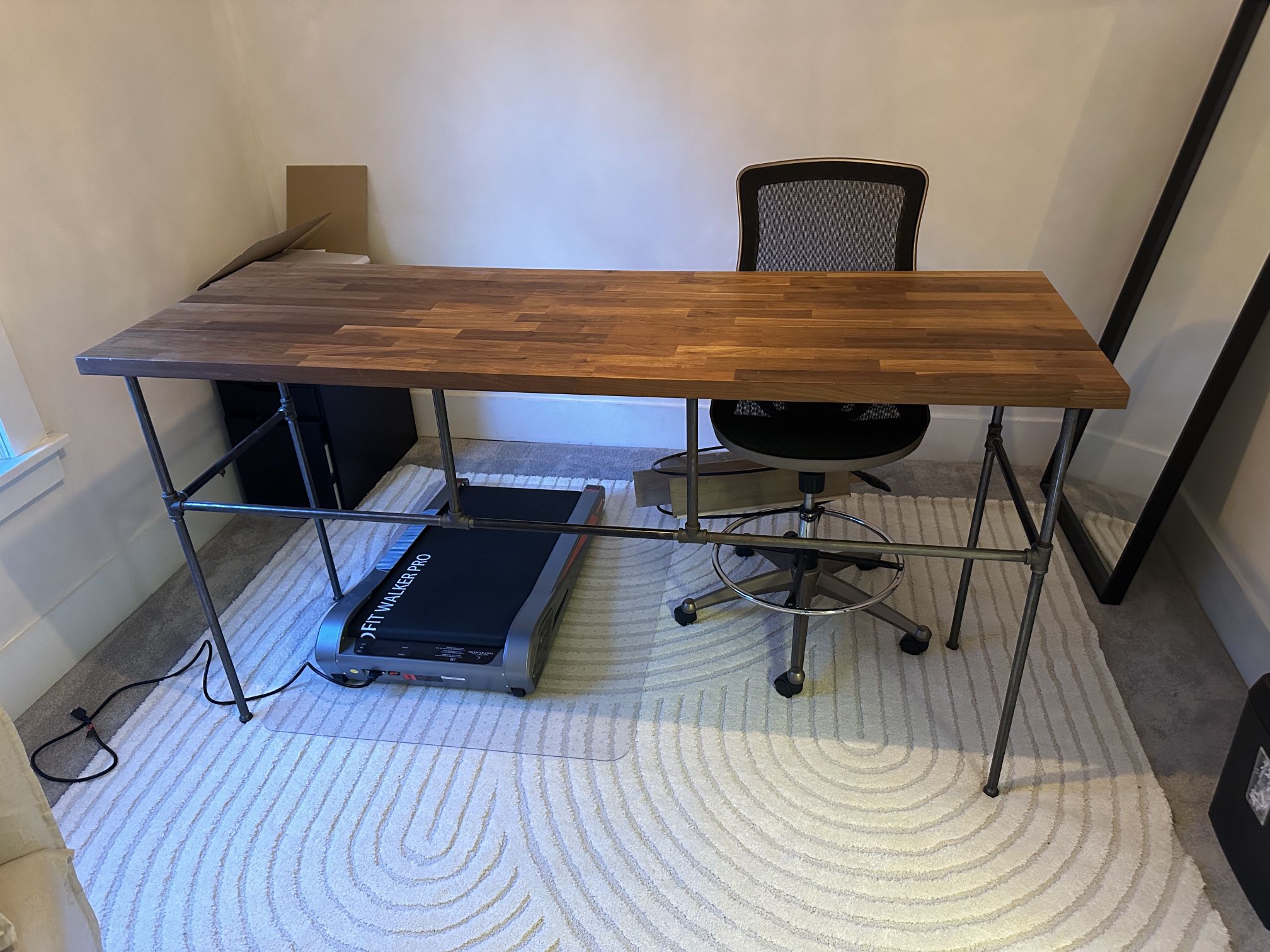 Custom Industrial Wood/Metal Desk