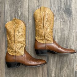 NOCONA  Men’s Leather Cowboy Boots | Tan/Brown | Size 10.5