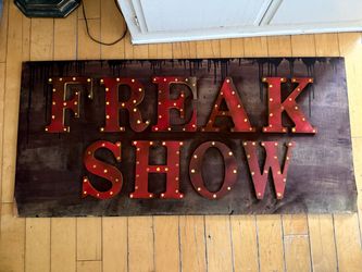 HANDMADE VINTAGE-STYLE “FREAK SHOW” SIGN – 48”