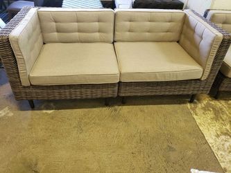 New 2pc outdoor patio furniture loveseat sunbrella tax included