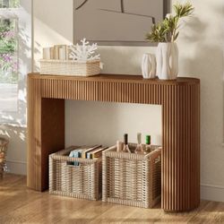 BEAUTIFUL SOLID WOOD CONSOLE TABLE BY HERNEST BRAND NEW JUST BUILT!!!