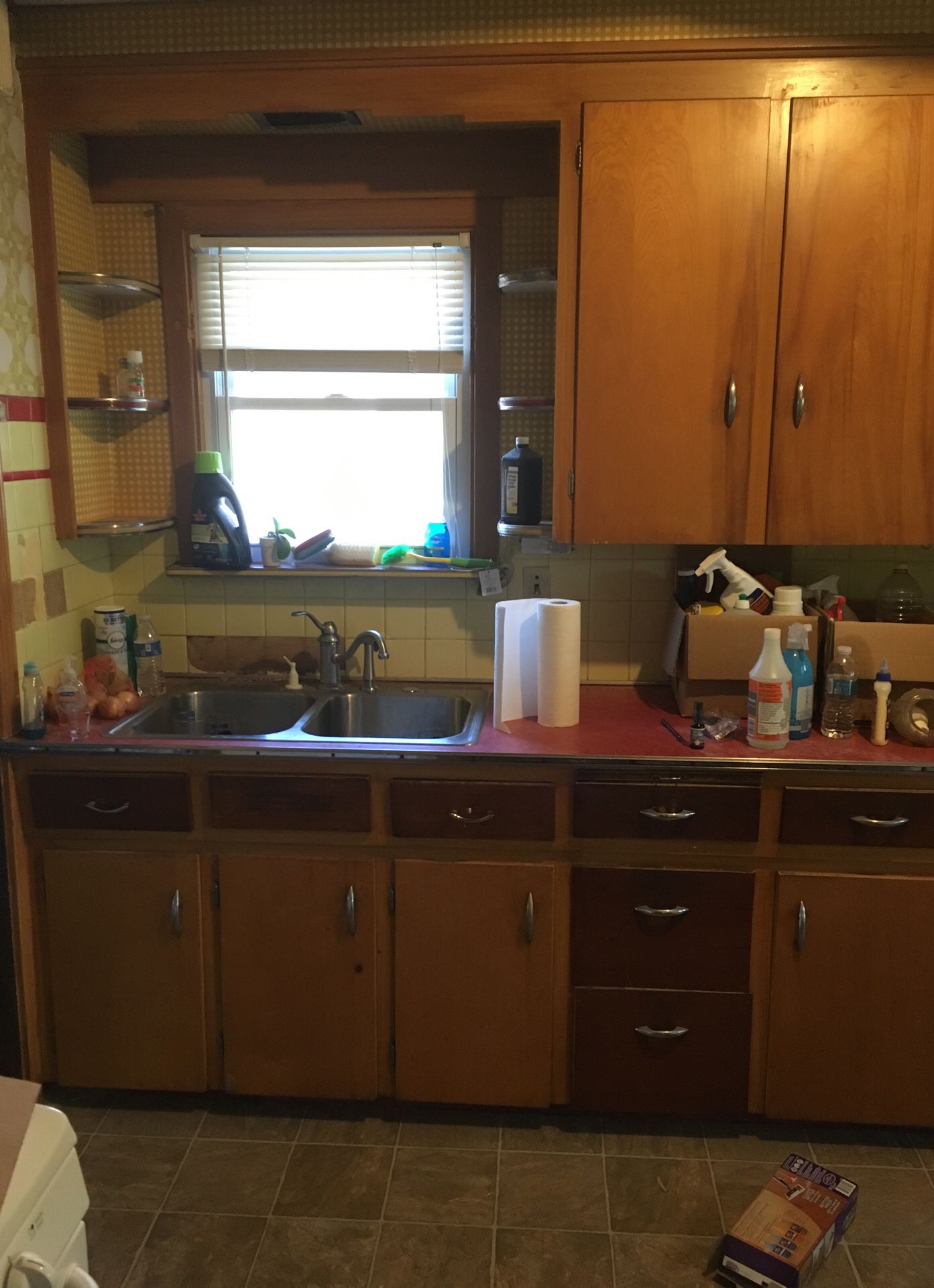 Old kitchen cabinetry $100