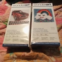 2 Sets Of Latch Hook Kits 