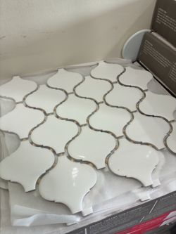 $2.00 mosaics glass herringbone & porcelain, ceramic styles