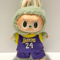 Labubu Clothes Lakers Basketball Jersey Outfit (#24) for Exciting Macaron Wings of Fortune x Pronounce and Have A Seat Doll Plushies Pendants