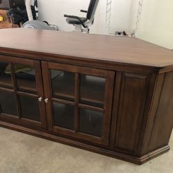 Corner Console Wood