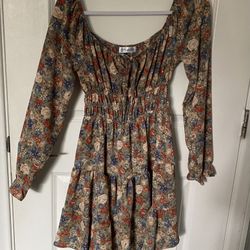 Long Sleeve floral Dress