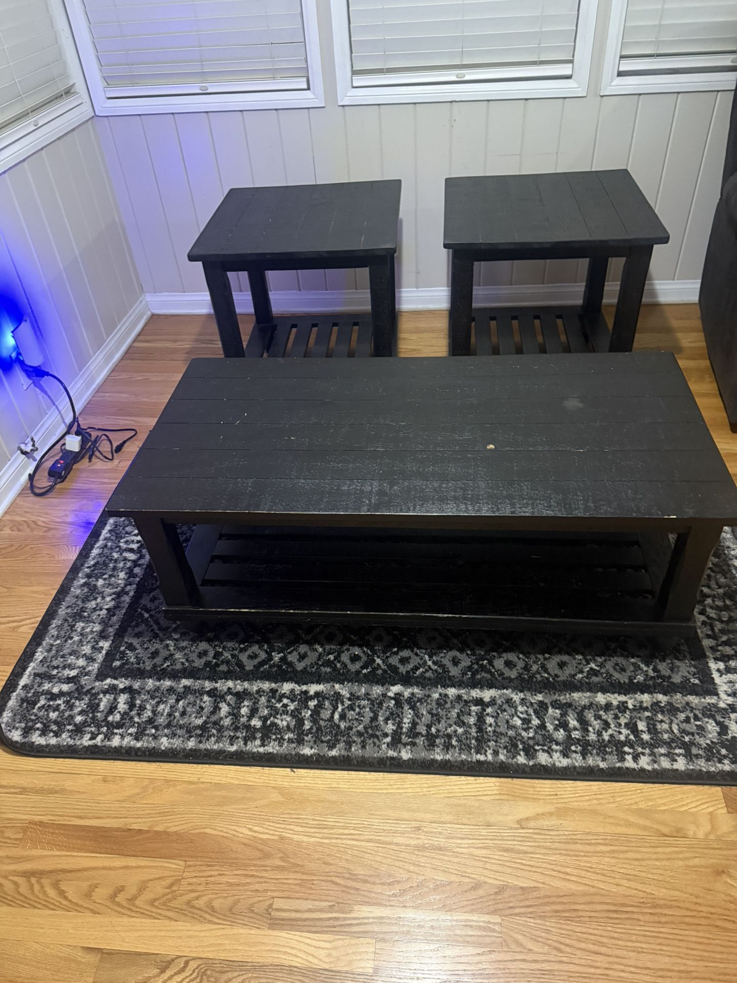Black Coffee And End Table Set $40