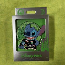 Disney Park Disneyland 2026 Hidden Mickey Wave Mini Jumbo Pin Stitch 