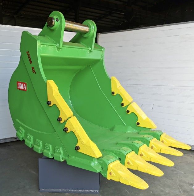 Heavy Duty Rock Bucket 48" inches for Excavator Hitachi EX150, EX160, EX200, ZX200, ZX225, ZX150, ZX160, EX225, EX215, FH200, FX210