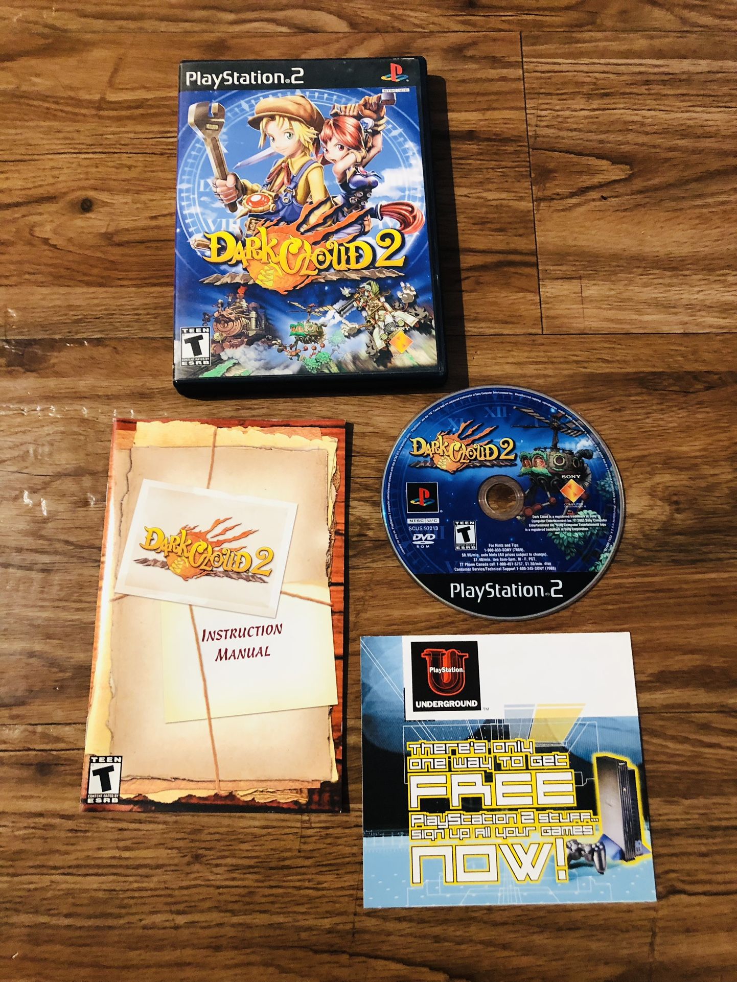 Dark Cloud 2 PS2 PlayStation 2 + Reg Card & Manual Complete