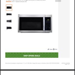 Range Microwave in Stainless Steel