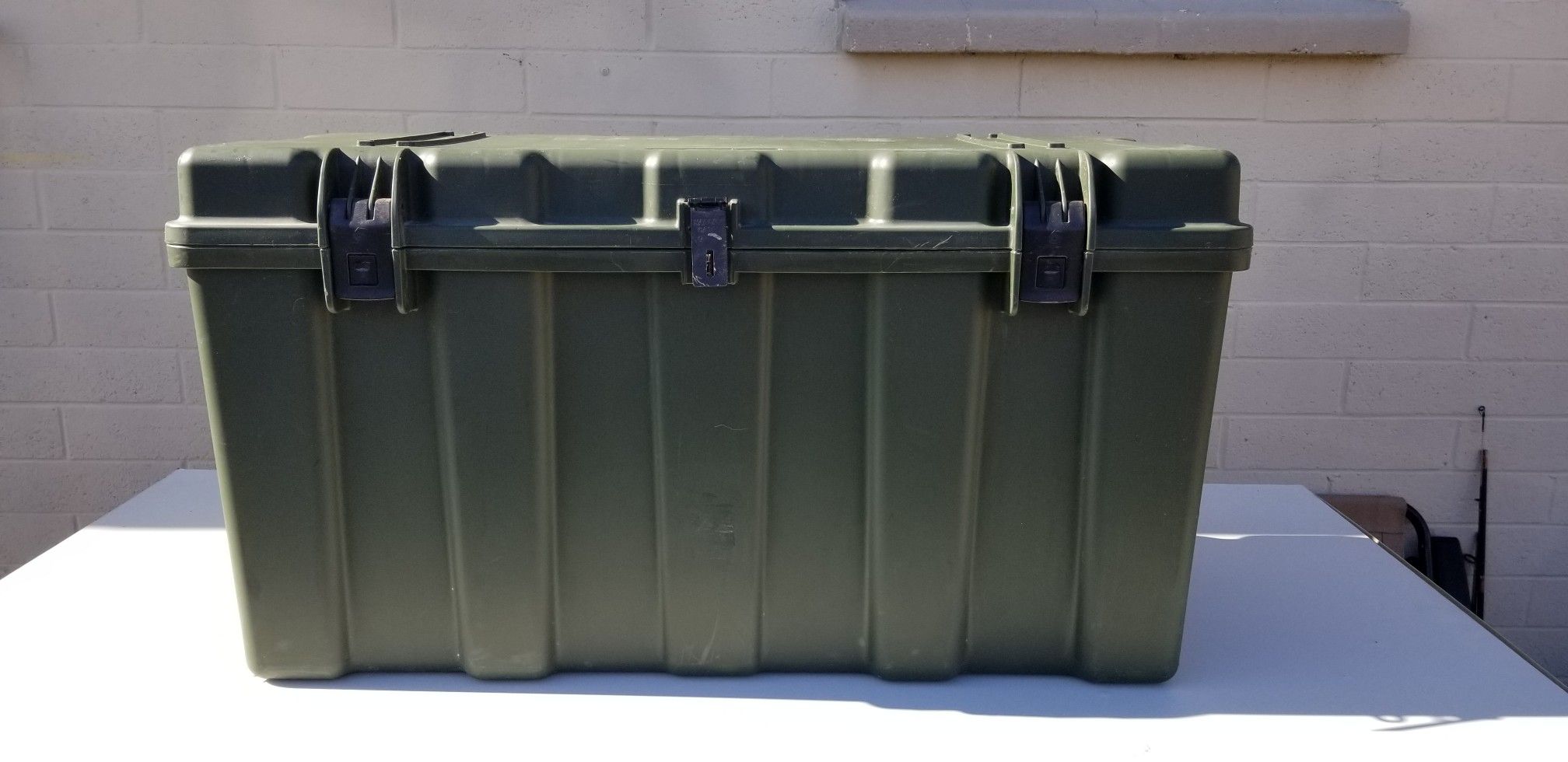 Pelican Hardigg TL500i military spec foot locker storage case container.  Inside Dimensions: 32.88 x 15.0 x 17.75 Outside Dimensions: 36.27 x 18.5 x  for Sale in San Antonio, TX - OfferUp
