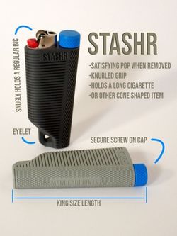 Bic Lighter And Joint Or Cigarette Holder