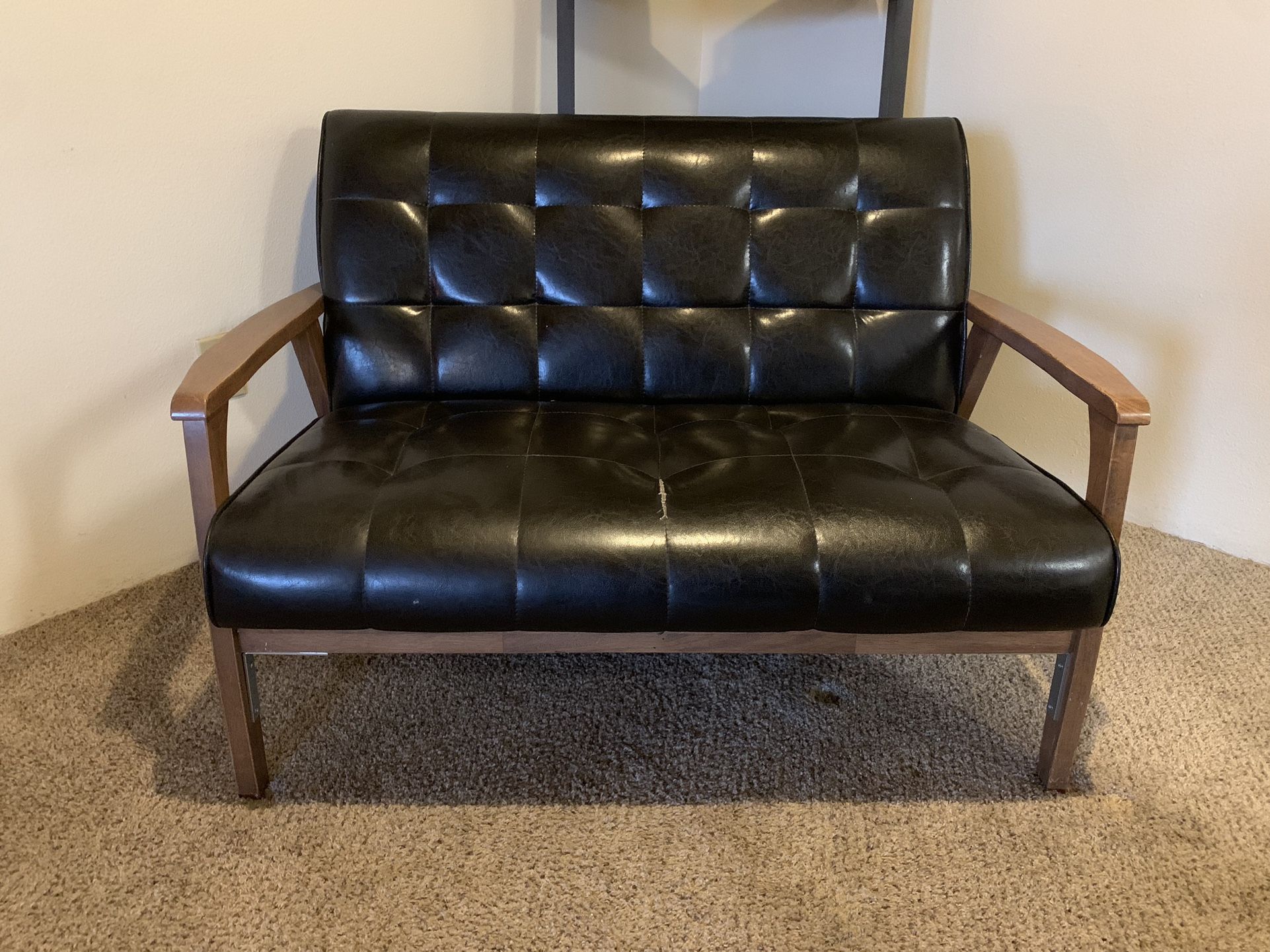 Leather Love Seat