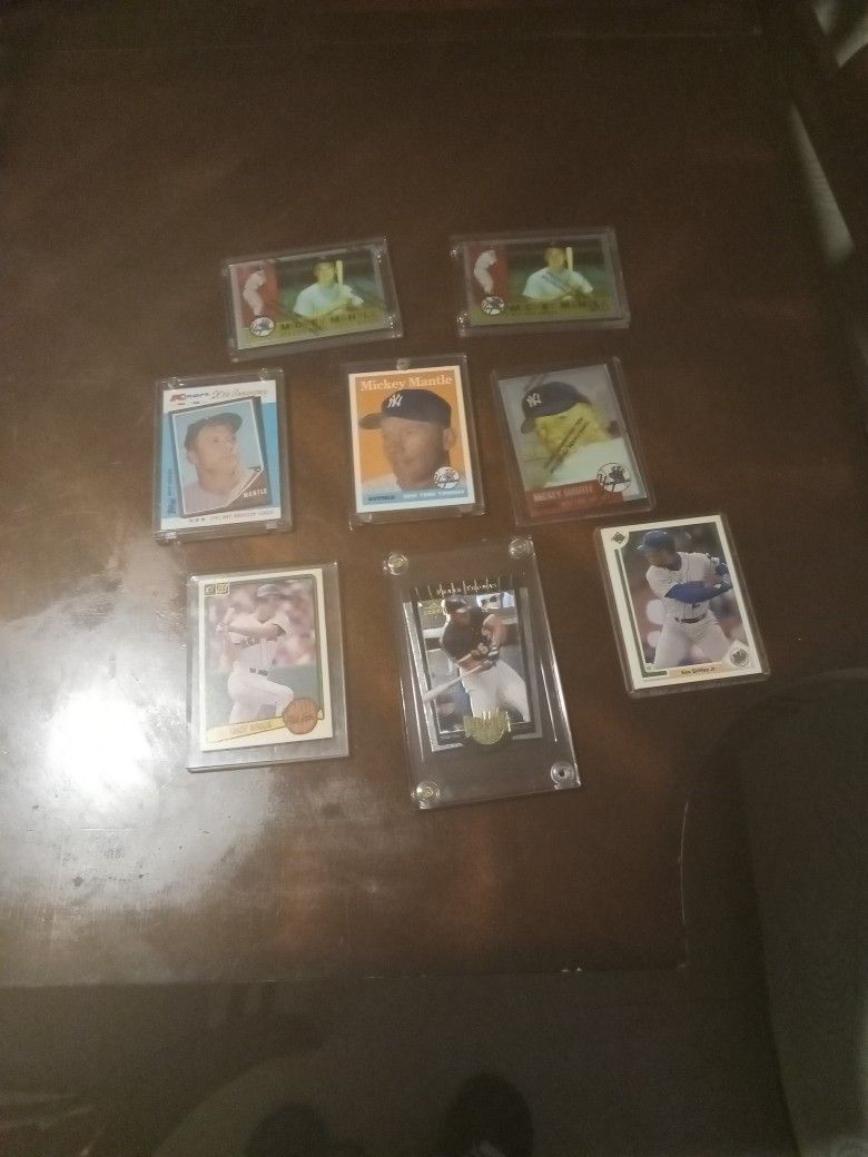 MICKEY MANTLES .ken Griffey Upperdeck Frank Thomas Wade Boggs 1983