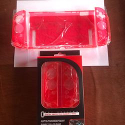 Crystal Hard Case Transparent Red For Nintendo Switch 2