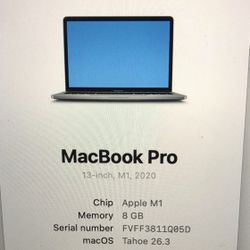 MacBook Pro M1 8 GB 13”