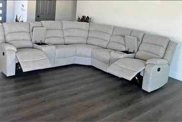 Sectional Recliner Sofa with cup holder