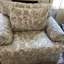 Bassett Light Blue Armchair 